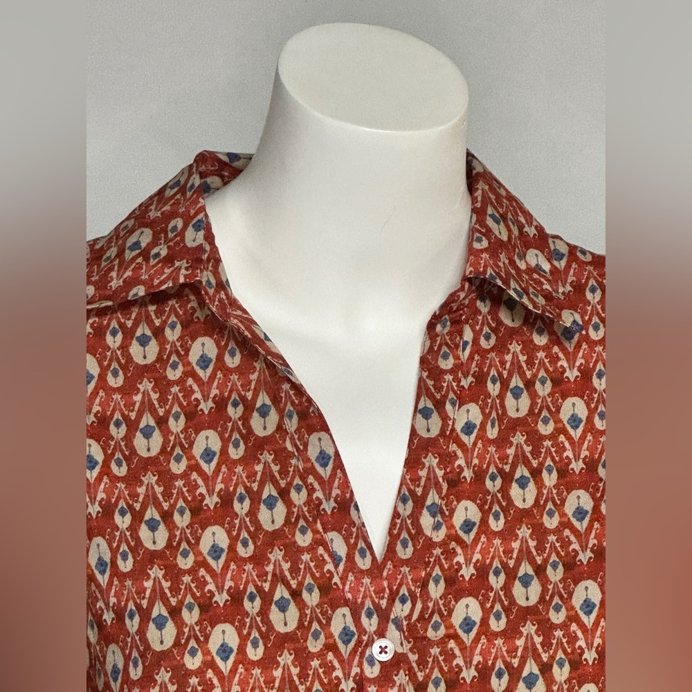 Lilla P Size S Tags On button up belted collared dress - Picture 8 of 17